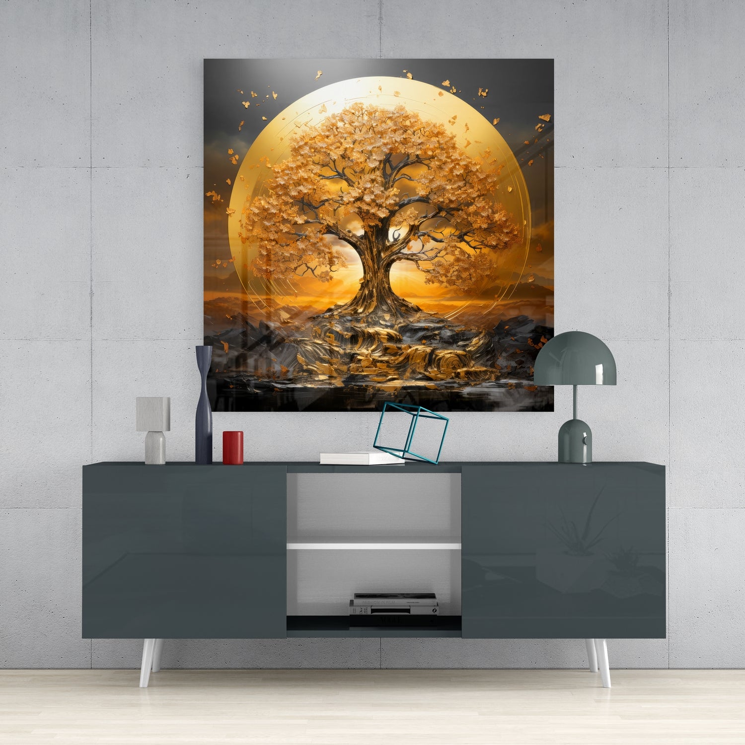 Tree of Life Glass Wall Art|| Designer's Collection.