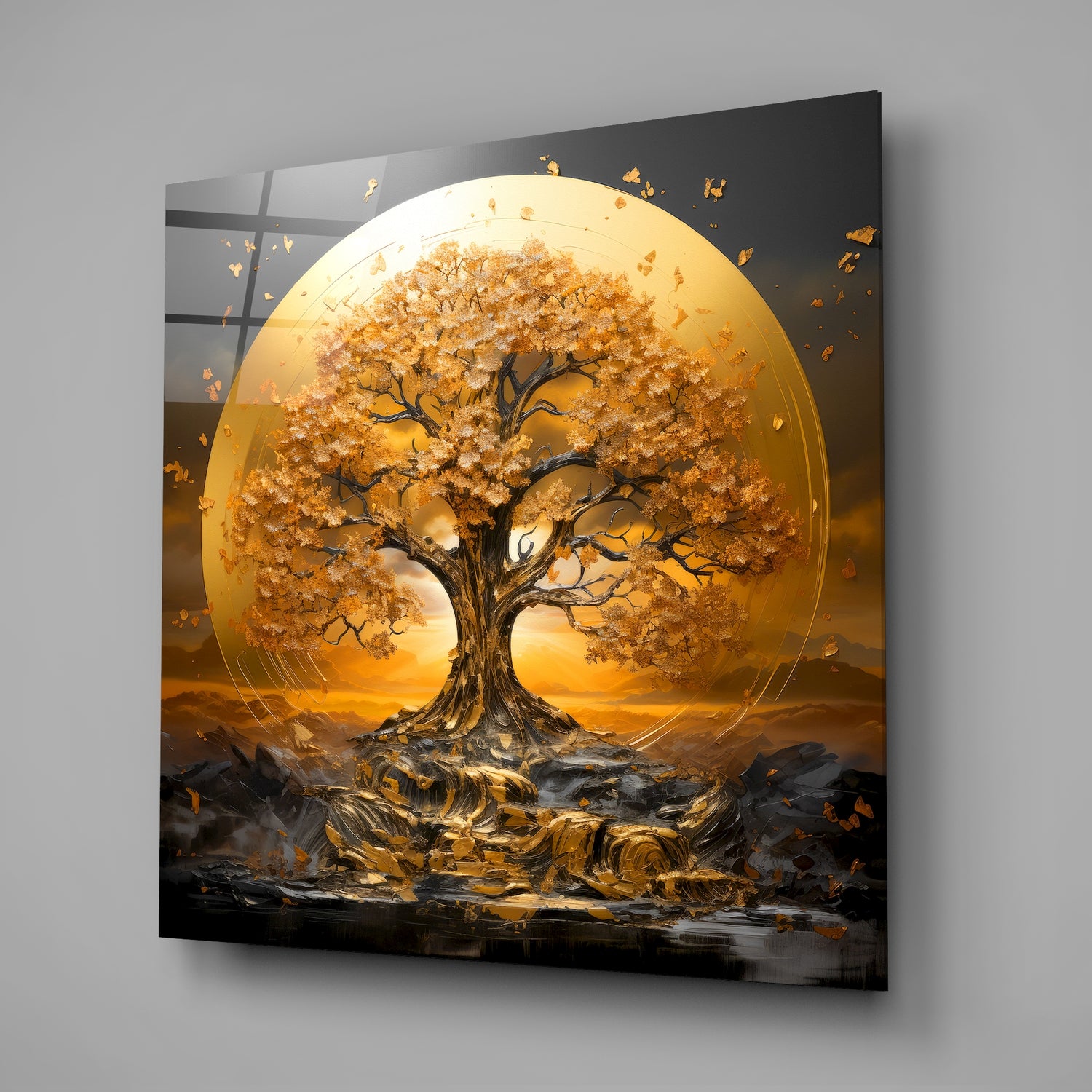 Tree of Life Glass Wall Art|| Designer's Collection.