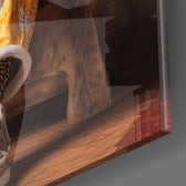 Lion Vogue Glass Wall Art|| Designer's Collection.
