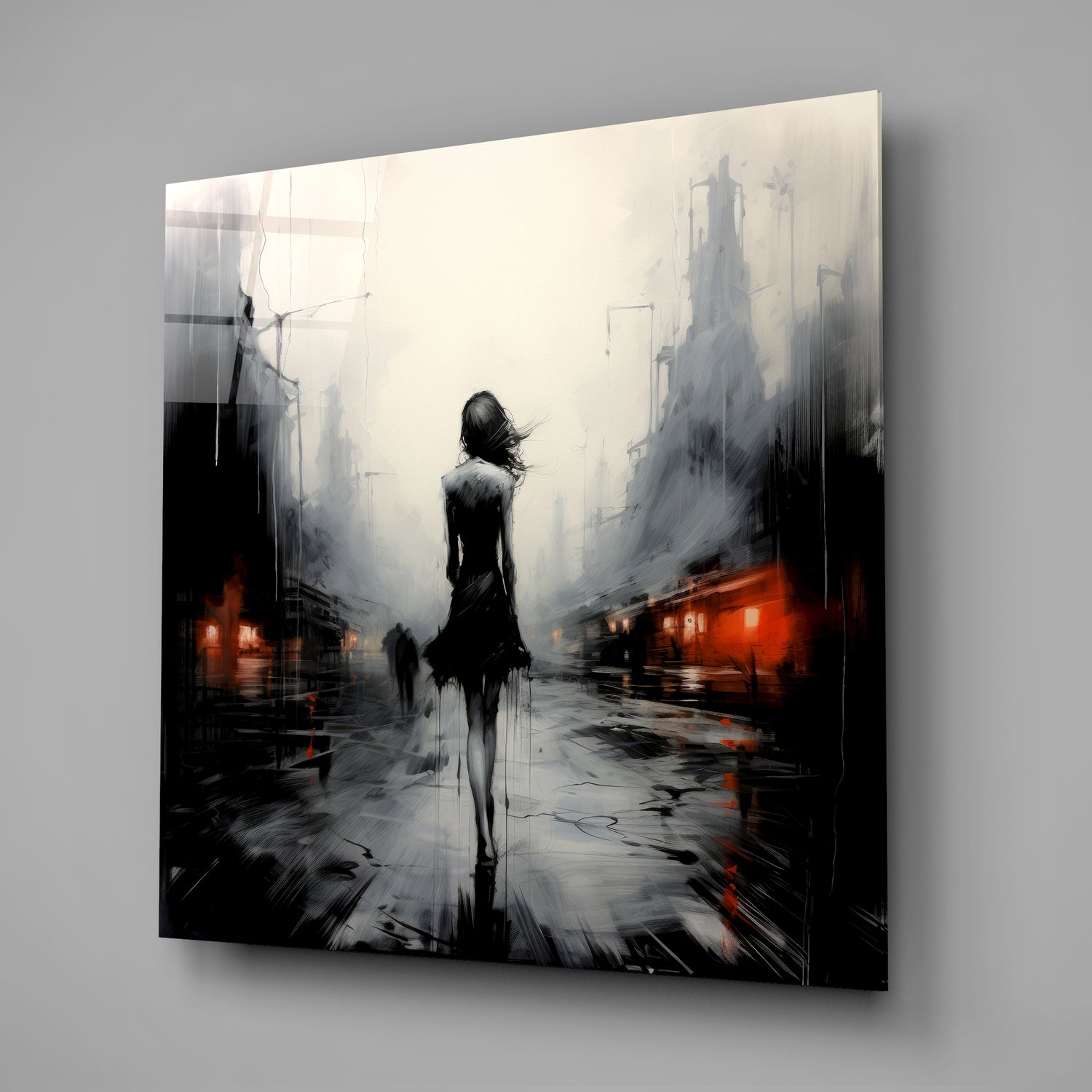 Alone Glass Wall Art|| Designer's Collection.