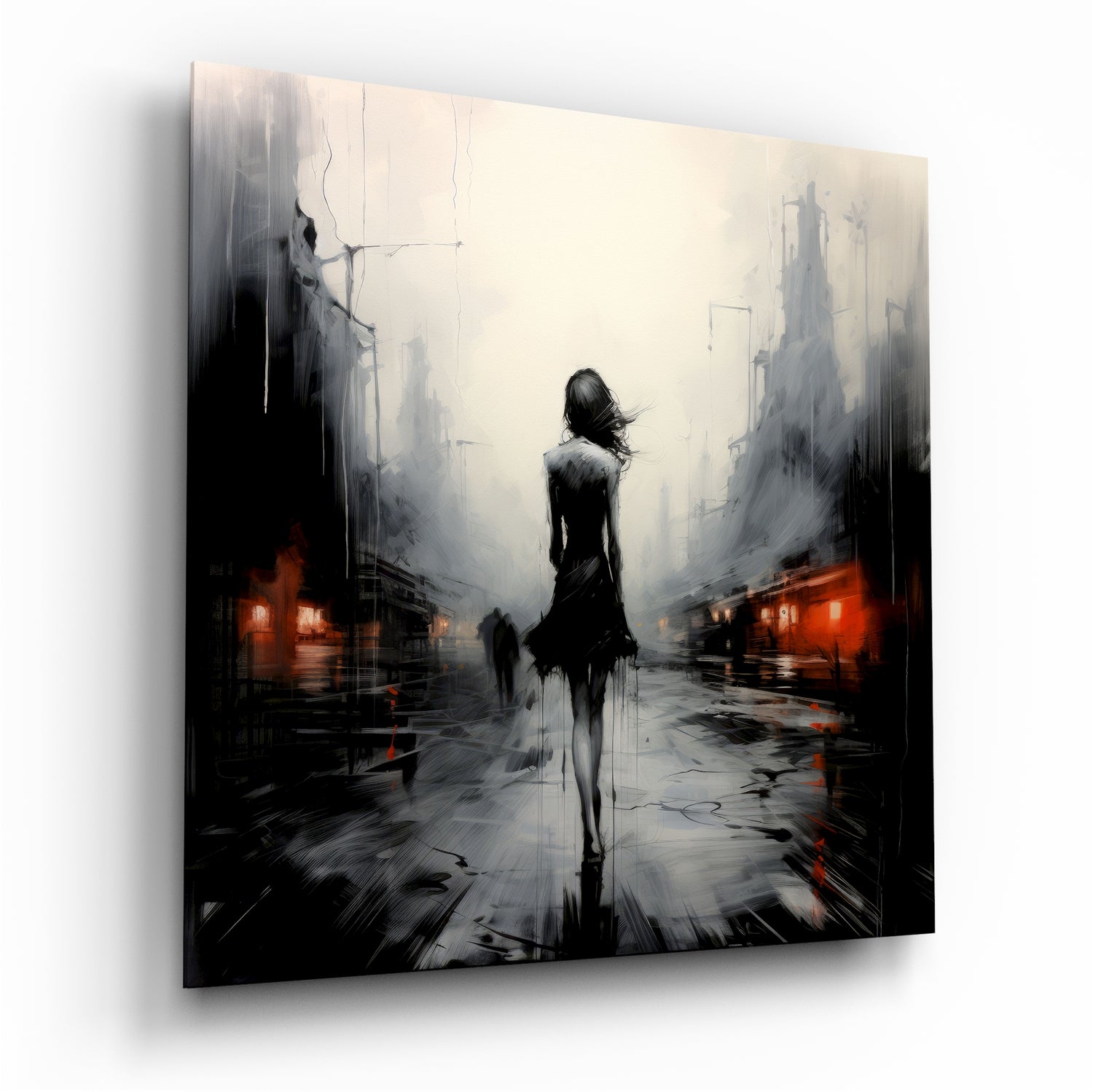 Alone Glass Wall Art|| Designer's Collection
