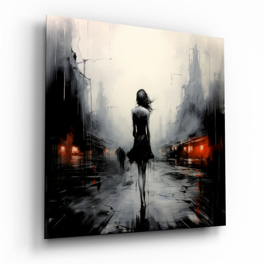 Alone Glass Wall Art|| Designer's Collection.