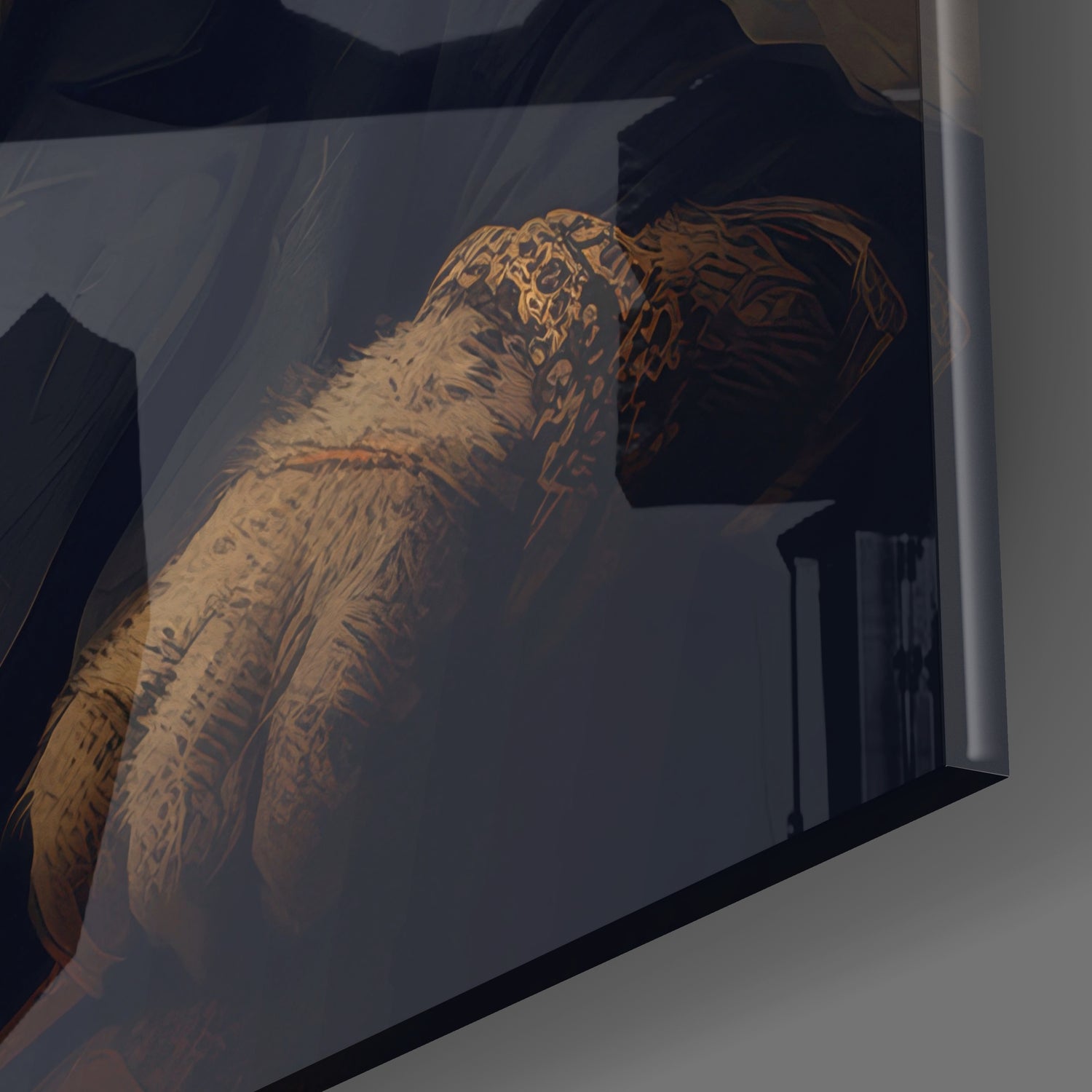 Catleman Glass Wall Art|| Designer's Collection.