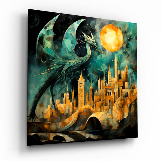 Dragon Glass Wall Art|| Designer's Collection.