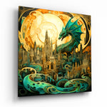 Dragon Glass Wall Art|| Designer's Collection.