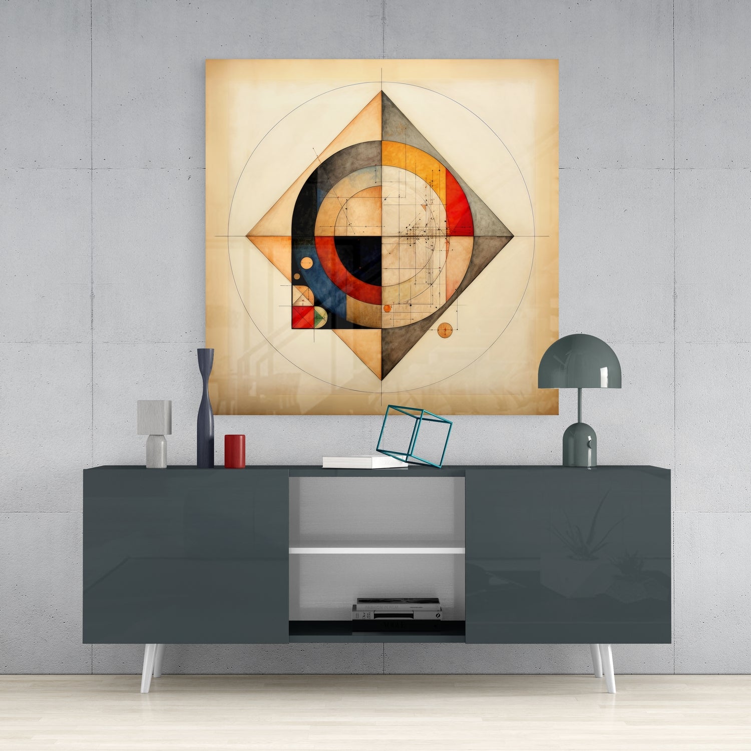 Shapes Glass Wall Art|| Designer's Collection.