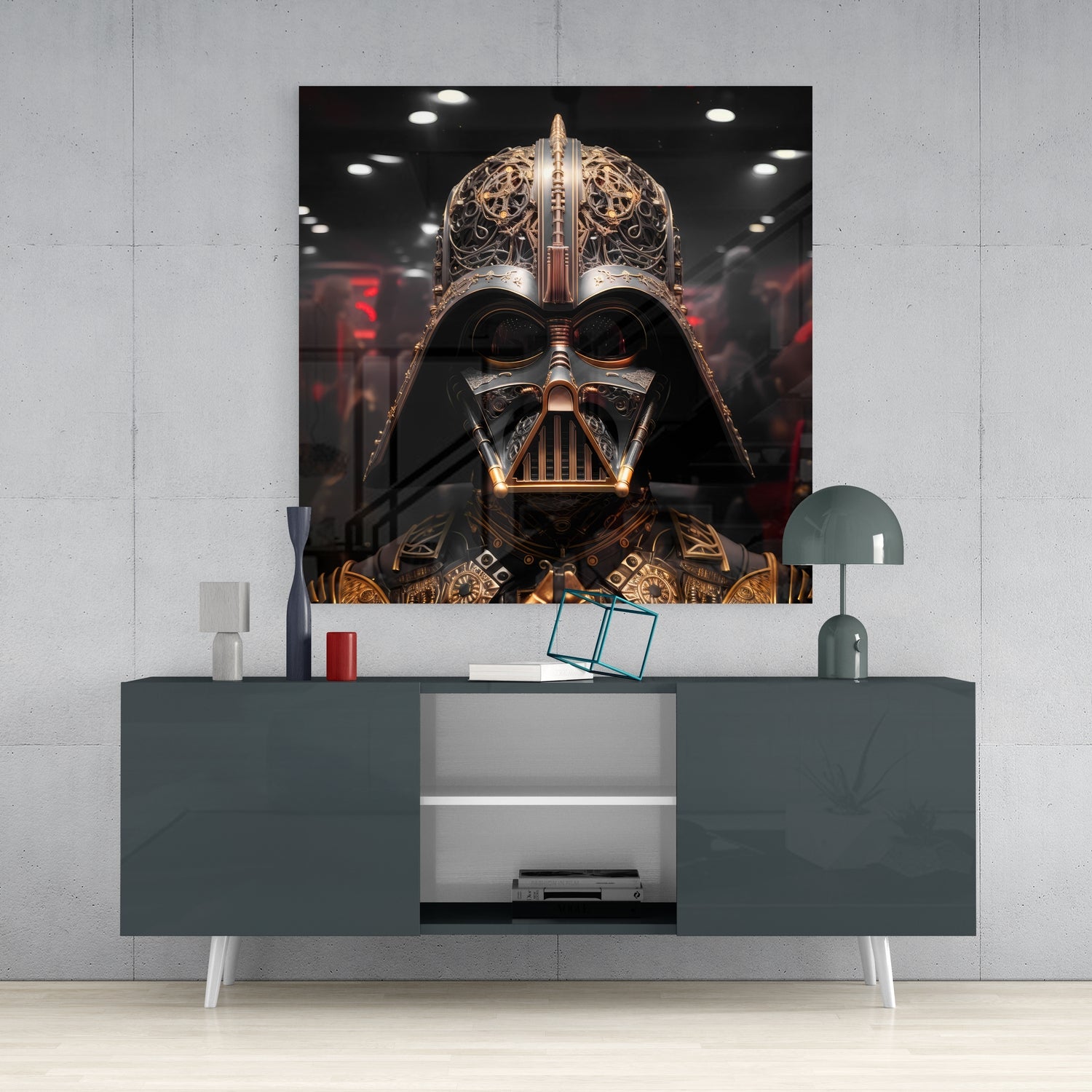 Darth Vader Glass Wall Art|| Designer's Collection.