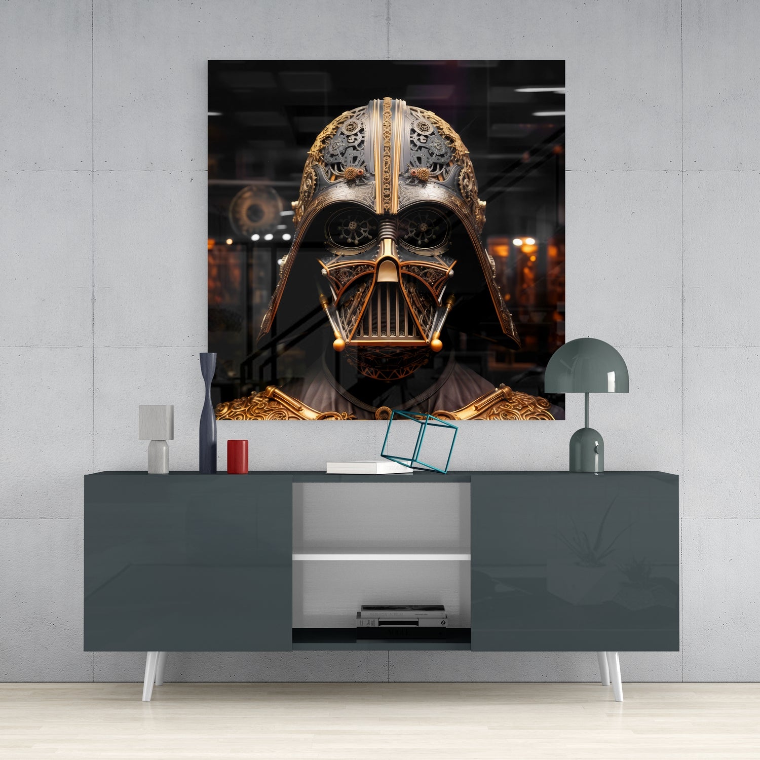 Darth Vader Glass Wall Art|| Designer's Collection.