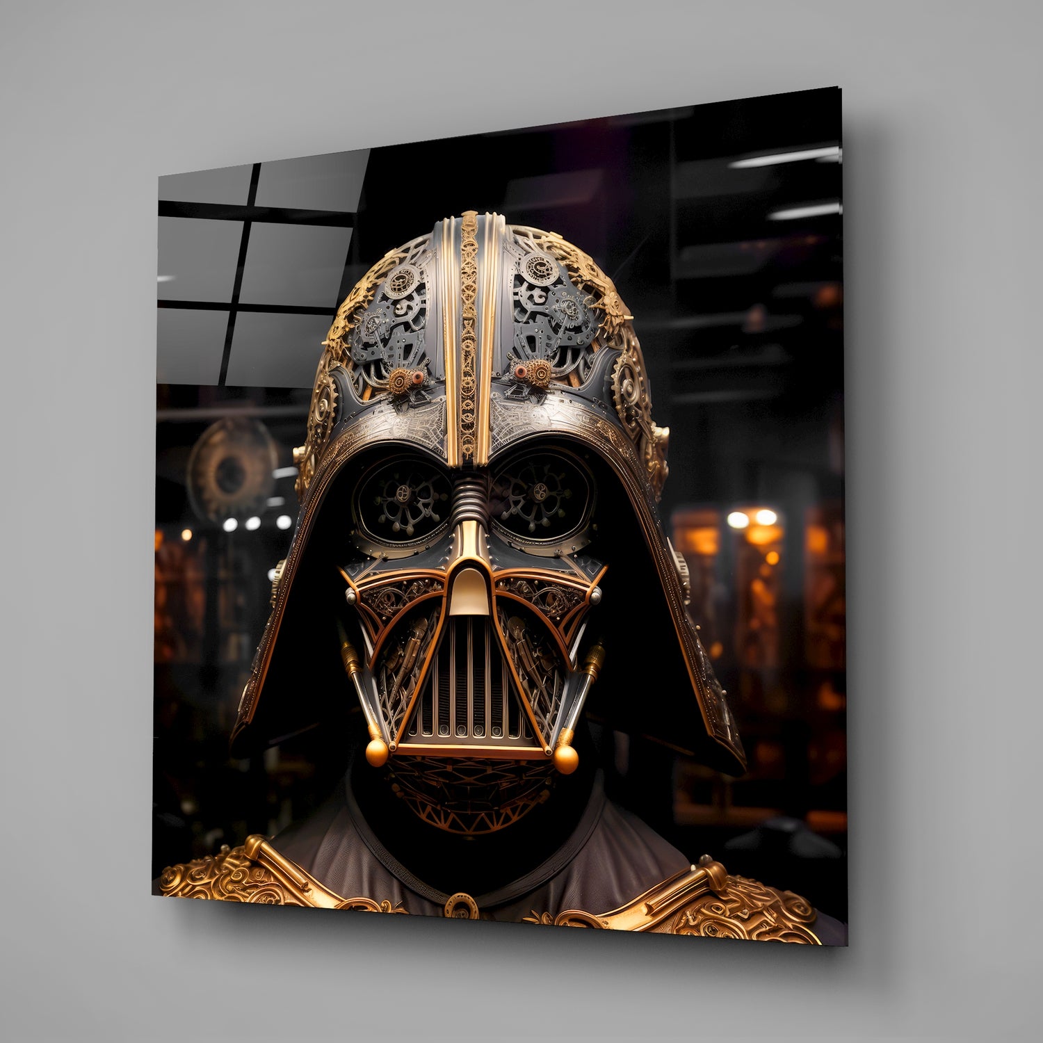 Darth Vader Glass Wall Art|| Designer's Collection.