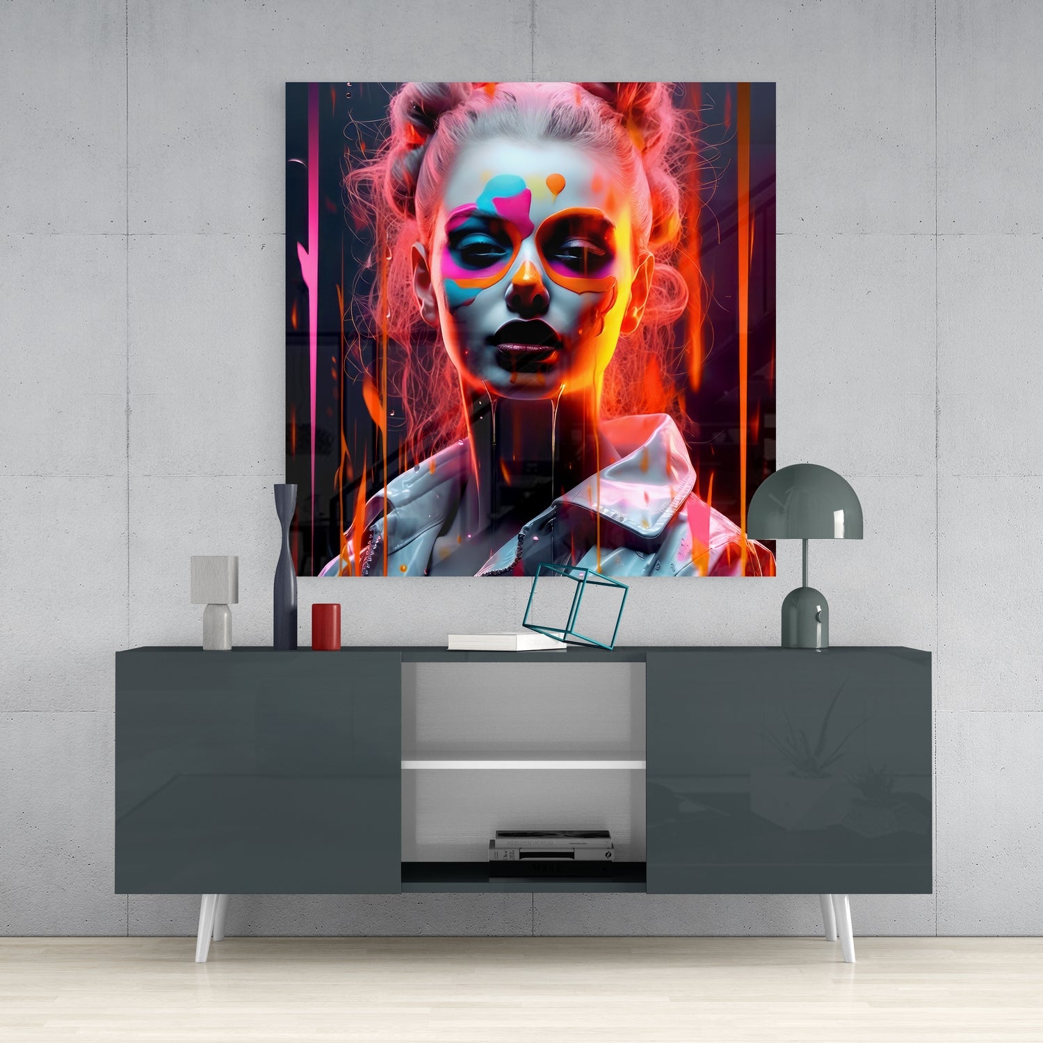 Woman Glass Wall Art|| Designer's Collection.