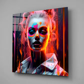 Woman Glass Wall Art|| Designer's Collection.