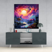 Dreamland Glass Wall Art|| Designer's Collection.