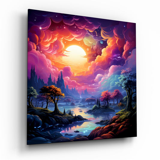 Dreamland Glass Wall Art|| Designer's Collection.