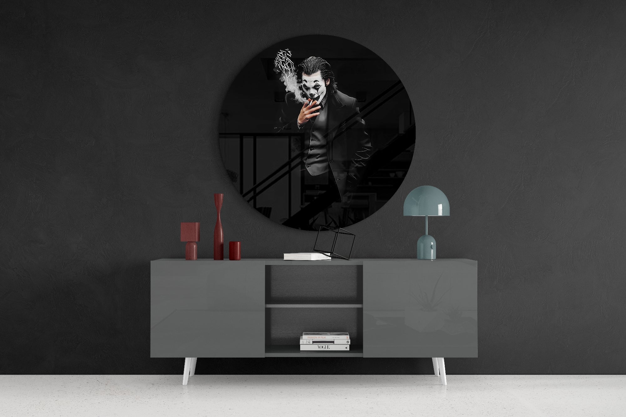 Joker Glass Wall Art.