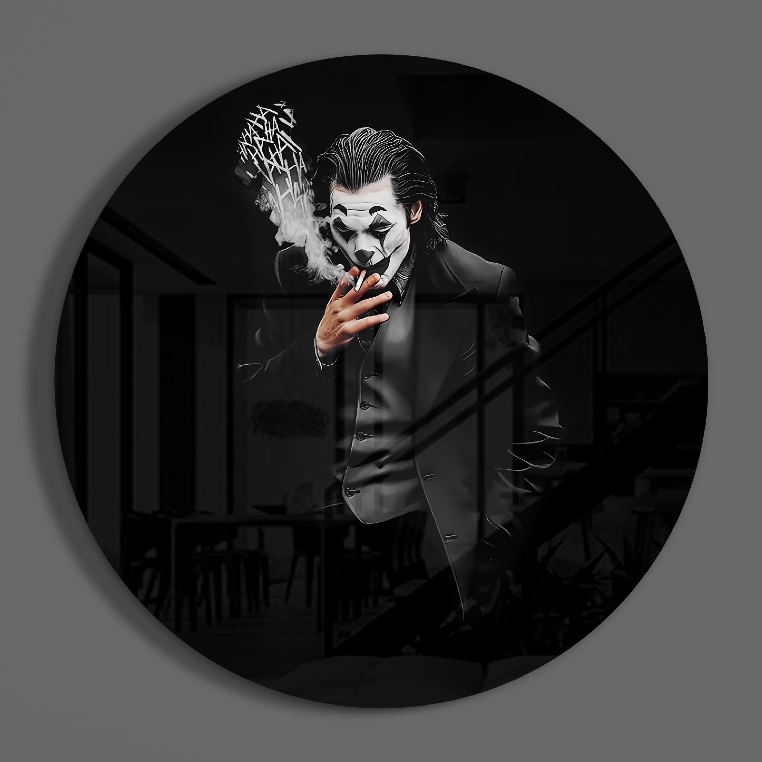 Joker Glass Wall Art.