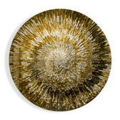 Golden Helix Glass Wall Art.