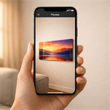 Donnie Red Glass Wall Art wall preview